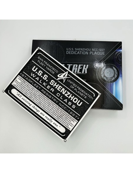 Star Trek Discovery Starship Diecast Mini Replicas Shenzhou Plaque  Eaglemoss Publications Ltd.