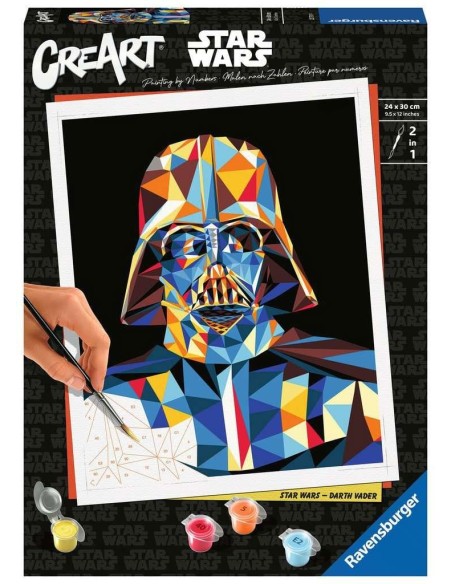 Star Wars CreArt Paint by Numbers Painting Set Darth Vader 24 x 30 cm  Ravensburger