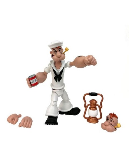Popeye Action Figure Wave 02 Popeye White Sailor Suit
