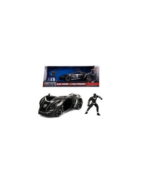 Avengers Diecast Model 1/24 Lykan Hypersport Black Panther  Jada Toys
