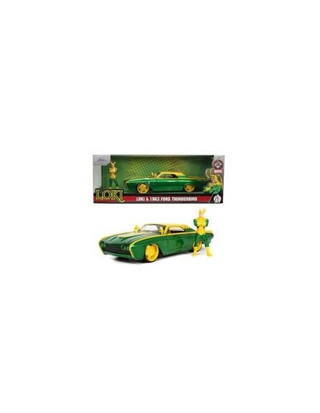 Marvel Diecast Model 1/24 Ford Thunderbird Loki  Jada Toys