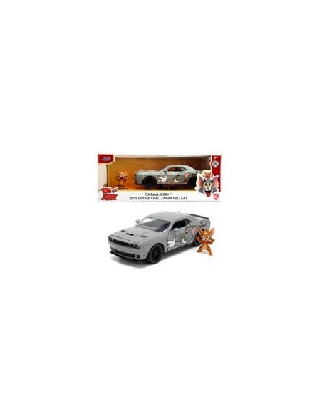 Tom & Jerry Diecast Model 1/24 2015 Dodge Challenger  Jada Toys