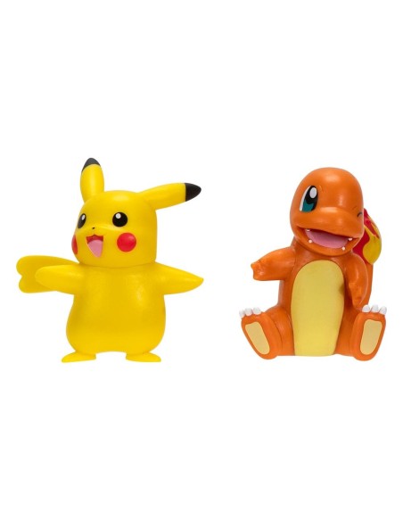 Pokémon Battle Figure First Partner Set Figure 2-Pack Charmander 2, female Pikachu  Jazwares