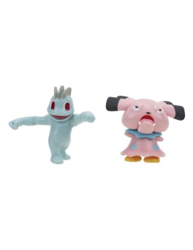 Pokémon Battle Figure Set Figure 2-Pack Machop, Snubbull