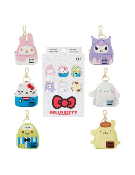 Hello Kitty by Loungefly Keychains 4-Set 50th Anniversary 7 cm