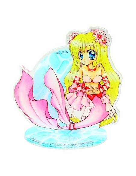 Mermaid Melody: Pichi Pichi Pitch Acrylic Figure Luchia Nanami with Flowers 21 cm  Uchiwa