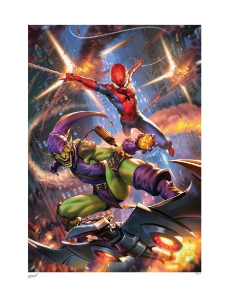 Marvel Art Print Amazing Spider-Man vs Green Goblin 46 x 61 cm - unframed  Sideshow Collectibles