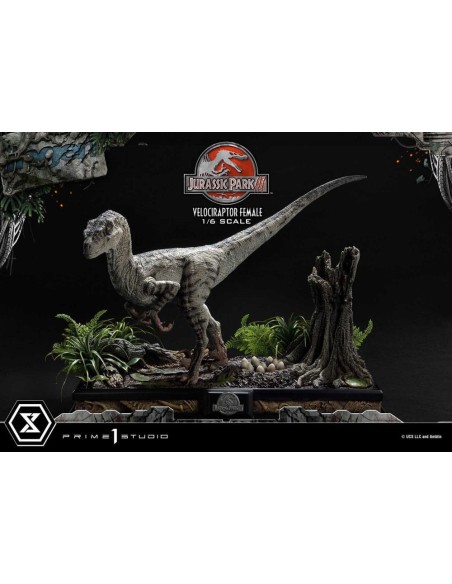 Jurassic Park III Legacy Museum Collection Statue 1/6 Velociraptor Female 44 cm  Prime 1 Studio