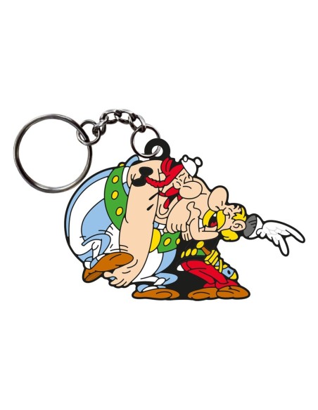 Asterix Keychain Asterix & Obelix Laughing 9 cm  PLASTOY