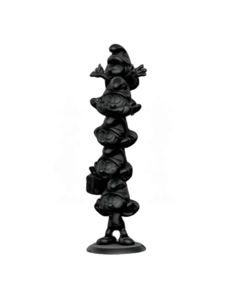 The Smurfs Resin Statue Smurfs Column Black Edition 50 cm