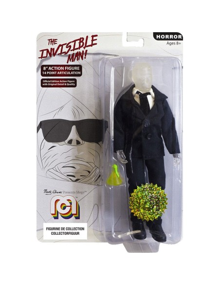 Universal Monsters Figure The Invisible Man with Suit 20 cm  Mego