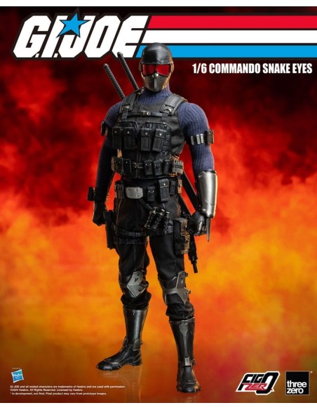 G.I. Joe FigZero Action Figure 1/6 Commando Snake Eyes 30 cm