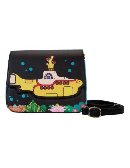 The Beatles by Loungefly Passport Bag Figural Yellow Submarine Flap Pocket