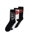 Naruto Shippuden Socks 3-Pack Sasuke Symbol 43-46  Difuzed