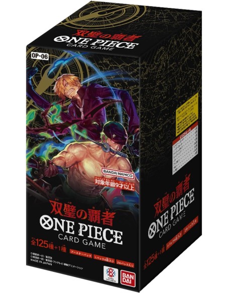 One Piece Twin Champions OP-06 JAP Box 24 Buste  BANDAI TRADING CARDS