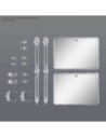 Action base 7 clear mirror stickers set  Bandai Hobby
