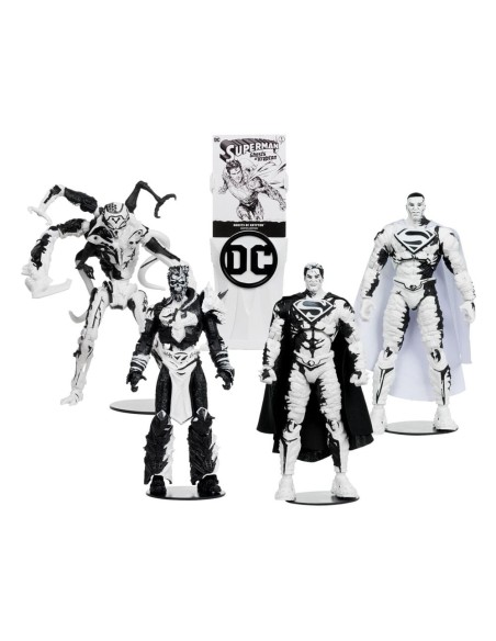 DC Direct Page Punchers Action Figures & Comic Book Pack of 4 Superman Series (Sketch Edition) (Gold Label) 18 cm  McFarlane Toys