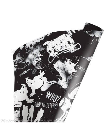 Ghostbusters Wrapping Paper Black & White