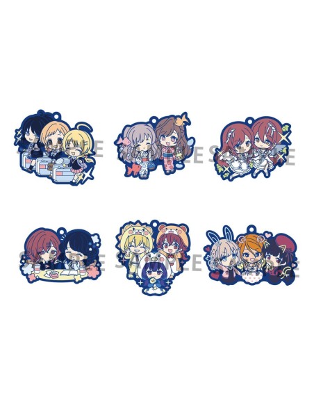 The Idolmaster Shiny Colors Rubber Charms 6 cm Assortment (6)