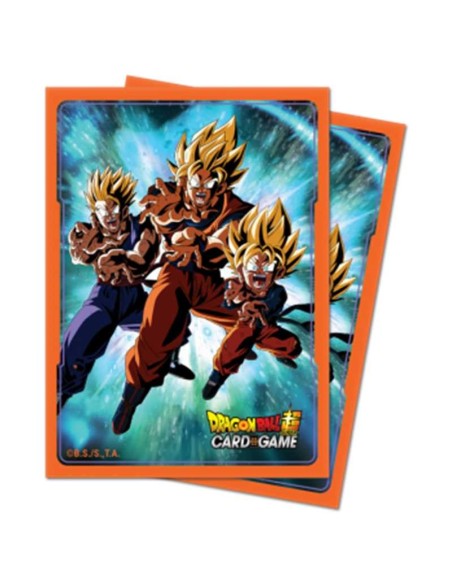 Dragon Ball Fusion Standard Size Sleeves Goku Gohan 65ct. V3  BANDAI TRADING CARDS