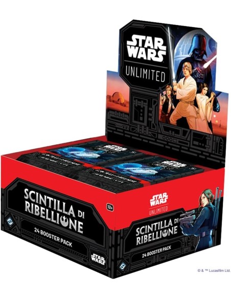 Star Wars: Unlimited Scintilla di Ribellione: Booster Box (24 Buste) Italiano