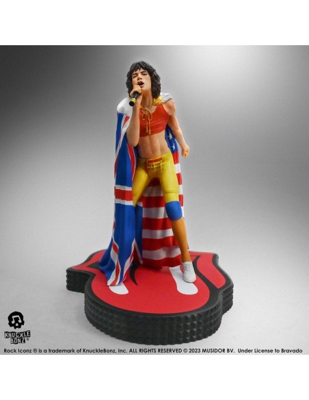 The Rolling Stones Rock Iconz Statue Mick Jagger (Tattoo You Tour 1981) 22 cm  Knucklebonz
