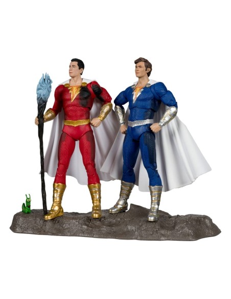 DC Multiverse Action Figures Pack of 2 Shazam (Battle Damage) & Freddie Freeman (Gold Label) 18 cm  McFarlane Toys