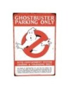 Ghostbusters Metal Sign Parking  Trick or Treat Studios