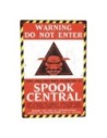 Ghostbusters Metal Sign Spook Central  Trick or Treat Studios