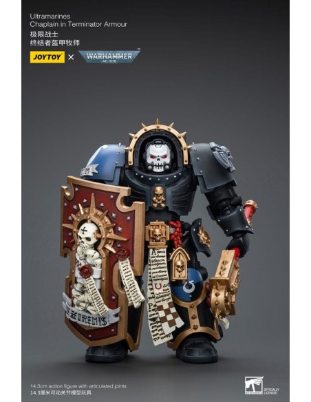 Warhammer 40k Action Figure 1/18 Ultramarines Chaplain in Terminator Armour 12 cm  Joy Toy (CN)