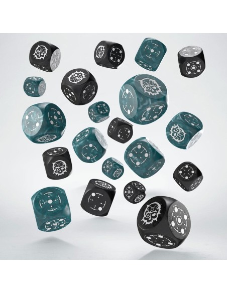 Crosshairs Compact D6 Dice Set Stormy&Black (20)