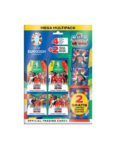 UEFA EURO 2024 Trading Cards Mega Multipack  Topps/Merlin