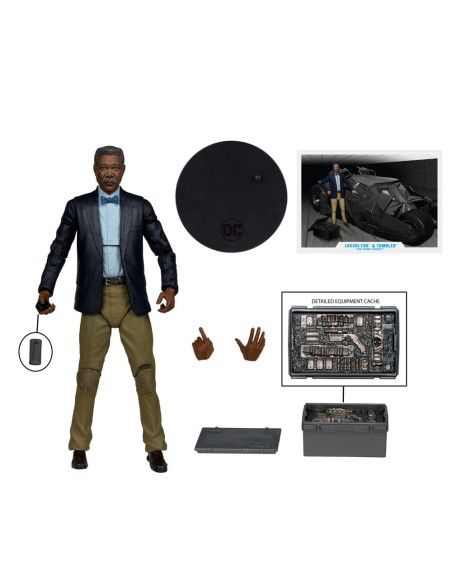 DC Multiverse Vehicle Tumbler with Lucuis Fox (The Dark Knight) (Gold Label)