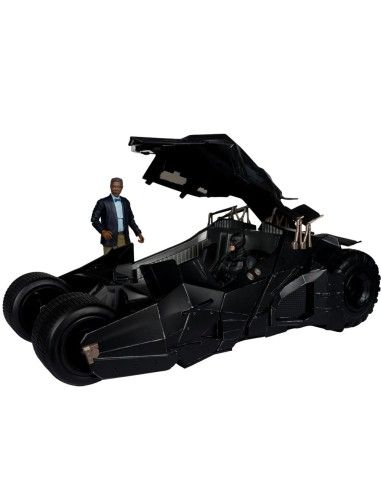 DC Multiverse Vehicle Tumbler with Lucuis Fox (The Dark Knight) (Gold Label)
