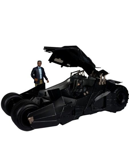 DC Multiverse Vehicle Tumbler with Lucuis Fox (The Dark Knight) (Gold Label)