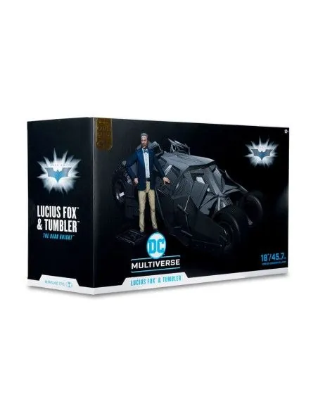 DC Multiverse Vehicle Tumbler with Lucuis Fox (The Dark Knight) (Gold Label)