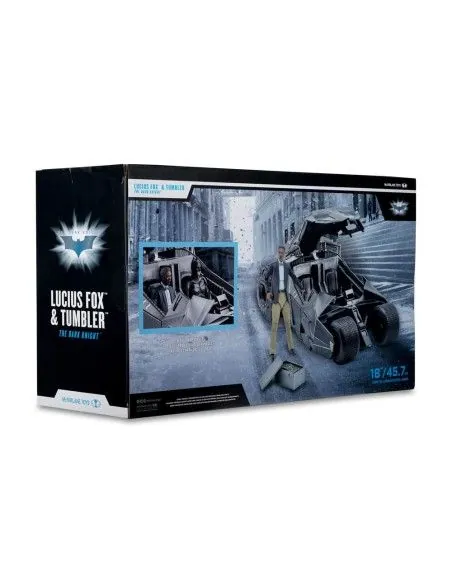 DC Multiverse Vehicle Tumbler with Lucuis Fox (The Dark Knight) (Gold Label)