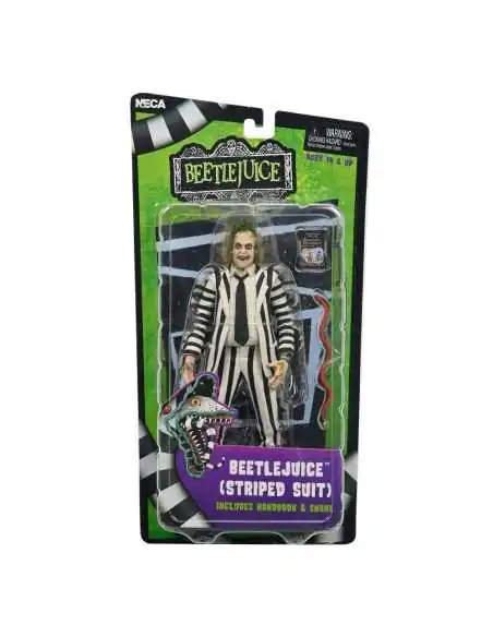 Beetlejuice 1988 Action Figure Beetlejuice Black and White Striped Suit 18 cm